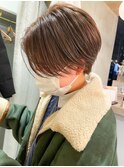 ☆刈り上げない前髪なしハンサムショートでおしゃれショート横浜