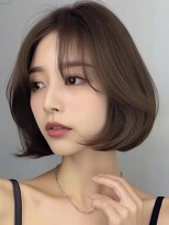 レヴ 草加店(LEV.)&nbsp;外ハネブルーブラックワイドバング