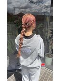 編みおろしヘア　（漆崎　真友）