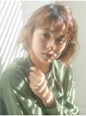 【emu井上信洋】ふわふわ抜け感コットンパーマボブ【エミュ】