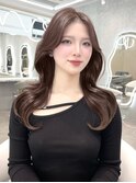 韓国レイヤー くびれヘア 艶カラー