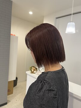 シェール アミ(chere AMIE) ミニボブ×ピンクアッシュ