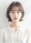 ボブ　パーマ風ウェーブ　博多美容室