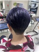 バイオレットカラー/紫/ブルーバイオレット/刈り上げ女子