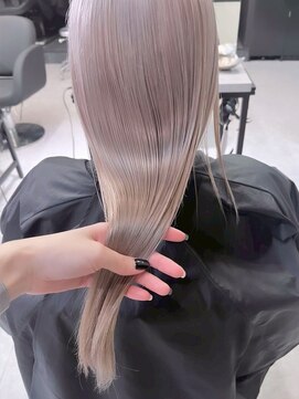 ベレーザ 渋谷神南(Beleza) 16238ブリーチ＆ダブルカラーナチュラルブラウンパールベージュ