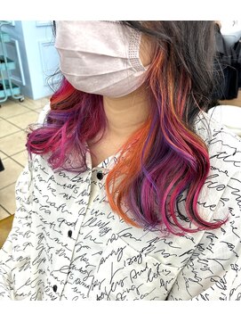 シャルティア 岩国(SHALLTIA) インナーカラー/ポイントカラー/暖色系カラー/ピンク系カラー