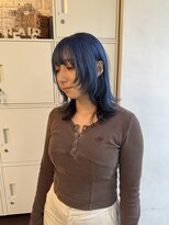 ヘアー アレス(hair ales)&nbsp;ブルーカラー/ウルフカット/ショートウルフ/クラゲヘア