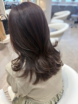 ◆暗めカラー/韓国風巻き/レイヤー/髪質改善/縮毛矯正/銀座