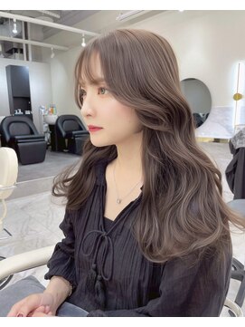 シェノン サントル(CHAINON CENTRE) 梅田/黒髪/クラゲヘアー/オリーブグレー/小顔/ココアベージュ