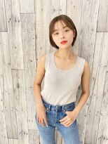 アトラスサロン 札幌大通り(Atras.salon)&nbsp;札幌/髪質改善/シースルーバング×デザインカラー美髪ボブ