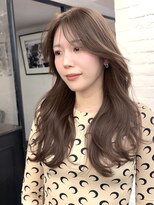 アビー(ABBEY)&nbsp;レイヤーカットシースルーバング韓国ヘアザクザクレイヤー