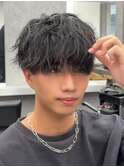 シャドウパーマ/曲がる縮毛矯正/ニュアンスパーマ/men's/眉毛