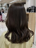 ケンジ 平塚ラスカ店(KENJE) ブラウンベージュ/ブラウンカラー/顔まわりカット/平塚