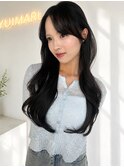 倉敷レイヤーカット20代30代ダークオリーブカラー顔周りカット