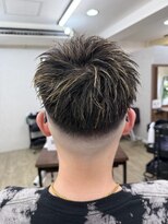 スウェル 津田沼店(Swell)&nbsp;フェードハイライト[津田沼駅/Men's/メンズカット/パーマ]