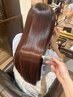 【髪質改善】カット+最高級プレミアムストレート ¥23000
