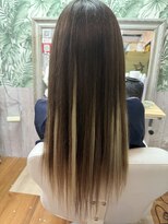 アロハ(ALOHA) ミディアムからロングへ&ハイライトエクステ!!