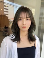 ポケット 郡山安積店(POCKET)&nbsp;ダークパープル/ナチュラルショート/夏のヘアアレンジ/郡山
