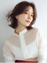 ハーツ 青山表参道店(Heart's)&nbsp;白髪ぼかし脱白髪染め似合わせショートボブ40代50代60代