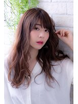 エルデ ナインズ ヘアー スタンド 川口店(elde 9's HAIR STAND)&nbsp;シルキーチョコレート＆プリカールの大人ガーリーモードヘア