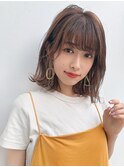 【GARDEN 田中麻由】フォギーベージュ毛先パーマ