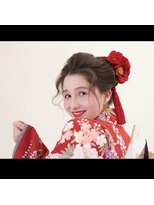 ヴァンカウンシル 豊橋店(Van Council) 着物スタイル♪レトロ可愛い成人式ヘアセット☆