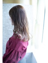 シャンドゥール 栄店(CHANDEUR) 《透明感　クリアベージュ　セミロング》牧野