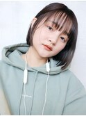 ワンカールボブ_Aラインボブマロンベージュ_28347