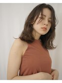 《PearL》抜け感揺れパーマ/グレージュアッシュ/マットブラウン