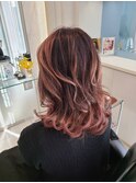sweet　pink　balayage