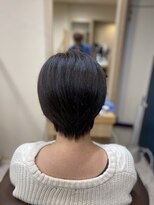 ヘアサロンアンドヘアメイクディー(hair salon hair make D)&nbsp;仙台Ｄ 　ラフニュアンス×耳かけボブ×大人ショートｓｔｙｌｅ