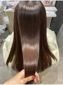 髪質改善トリートメント+カラーエステafter画像 二枚目はbefore
