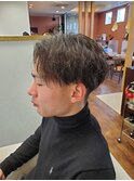 センターパート×ツイストスパイラル