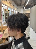 波巻きパーマ　波巻きスパイラルパーマ　スパイラルパーマ