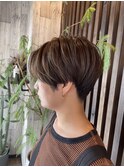 大人ショート　ベリーショート　　クセ毛ショート　ハンサム