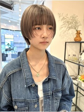 シータ(sheta) 【表参道sheta/中澤】前髪インナーグレージュ　マチルダボブ