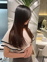 ロンドメリア 天神大名店(Lond Melia) ★くびレイヤーエモージュインナーグレージュ前髪ピンクベージュ