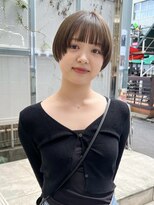 マッシュショート顔まわりカットショートボブ