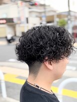 刈部倶楽舞&nbsp;黒髪パーマ/ツーブロック/メンズパーマツイストスパイラルパーマ