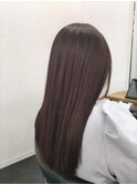 斜めバング/ピンクヘア/シルキーベージュ［町田駅］