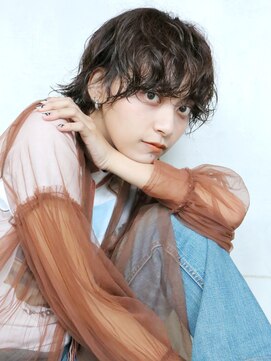 アイティーバイアルバム 八王子店(IT by ALBUM) ニュアンスショート_前髪パーマグレーベージュ_29276