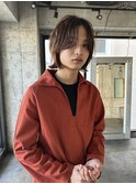 メンズボブウルフミディアム