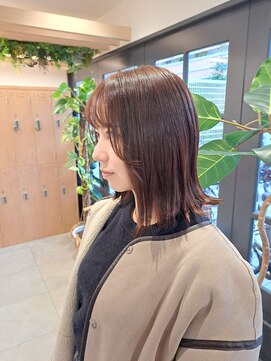 リサプラン(RISA plan) パツッとボブ×ナチュラルカラー《西新》ブラウン/ウルツヤヘア