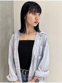 【YOKE】暗髪就活ヘアッシュ結べるボブロブ縮毛矯正髪質改善