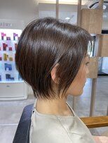 クラン(Chlan)&nbsp;大イメチェン×秋冬カラーの大人ショート×耳かけ