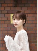 大人可愛い20代30代40代黒髪前下がりショートボブ丸みショート◎