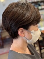 ヘアークリアー 春日部 ミセス 大人可愛いハンサムショートスタイル 耳掛けショート
