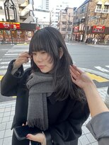 レイヤーカット_顔まわりウルフ