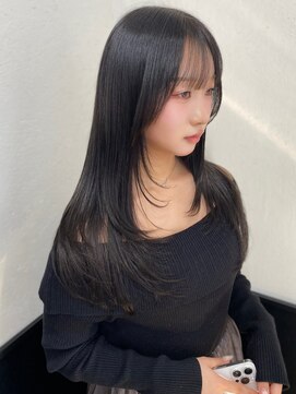 ラグナ(LAGUNA) 【レイヤーカット/ダークグレージュ/ロング/10代】