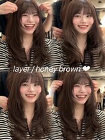 サイン 表参道(SIGN)&nbsp;韓国ヘアーハッシュカットレイヤーカットグレージュブリーチ無し